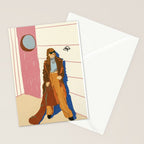 Butterfly and the Girl Stationery Card Gallery Image 2