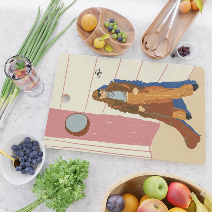 Butterfly and the Girl Cutting Board Gallery Image 2