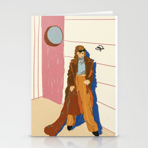Butterfly and the Girl Stationery Card Gallery Image 2