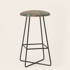 Tropical Fronds . Terracotta Stool Gallery Image 1