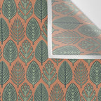 Tropical Fronds . Terracotta Wall Tapestry Gallery Image 3