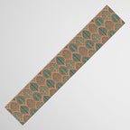 Tropical Fronds . Terracotta Table Runner Gallery Image 3
