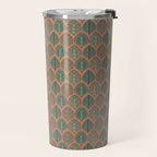 Tropical Fronds . Terracotta Travel Mug Gallery Image 2