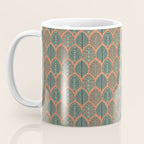 Tropical Fronds . Terracotta Coffee Mug Gallery Image 3