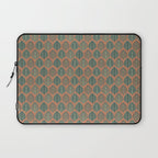 Tropical Fronds . Terracotta Laptop Sleeve Gallery Image 1