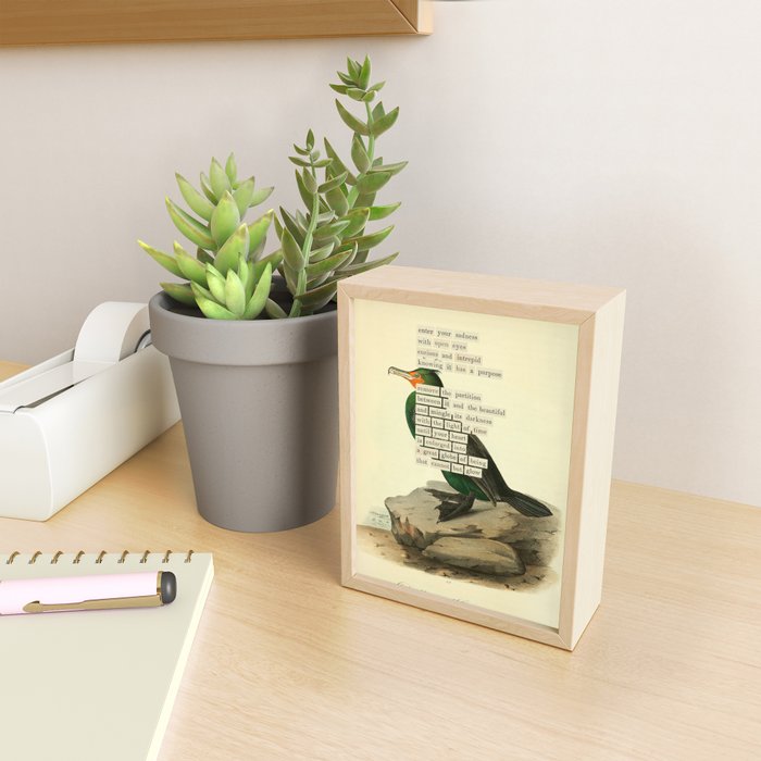 Bird Divinations: Double-Crested Cormorant (about: almanacofbirds.org) Mini Art Print Gallery Image 2