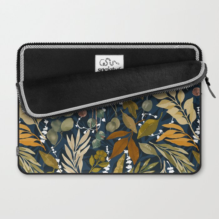 Fall leafy nature dark A Laptop Sleeve Gallery Image 2
