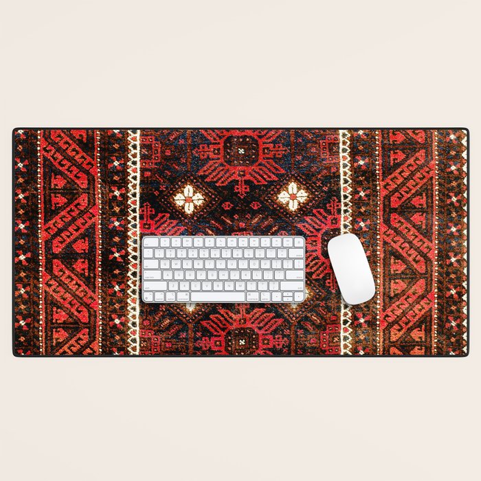 Belouch  Antique Khorasan Northeast Persian Rug Print Desk Mat Gallery Image 1
