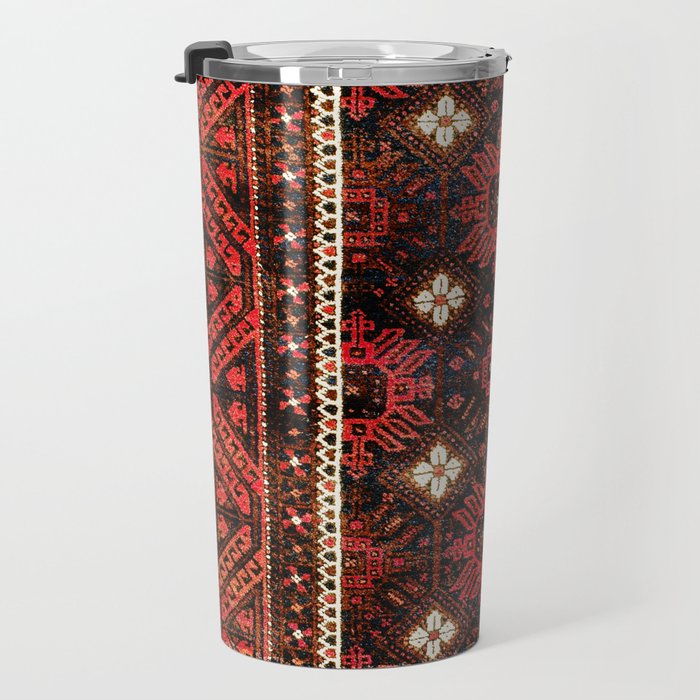 Belouch  Antique Khorasan Northeast Persian Rug Print Travel Mug Gallery Image 3