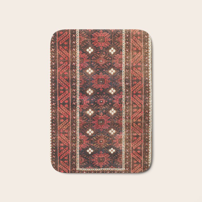 Belouch  Antique Khorasan Northeast Persian Rug Print Bath Mat Gallery Image 1