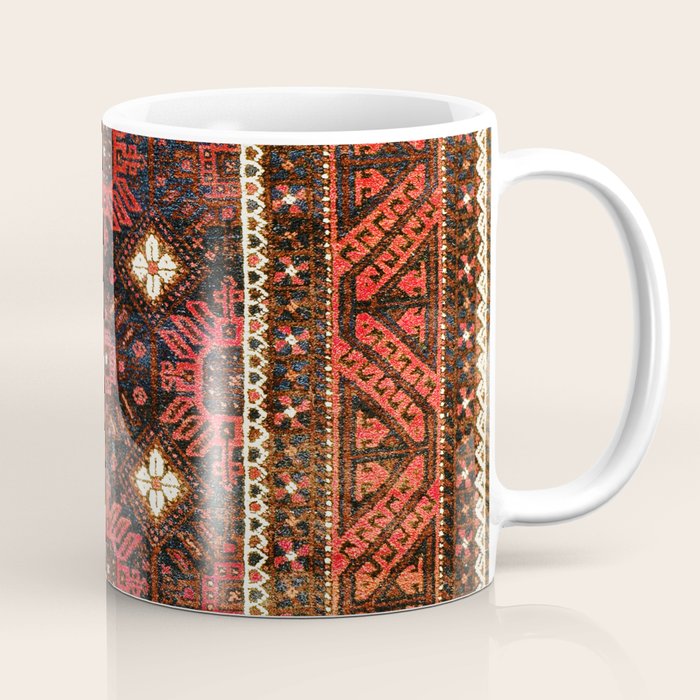 Belouch  Antique Khorasan Northeast Persian Rug Print Coffee Mug Gallery Image 1
