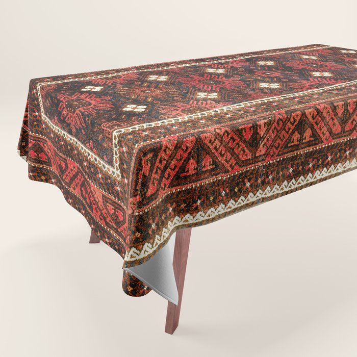 Belouch  Antique Khorasan Northeast Persian Rug Print Tablecloth Gallery Image 1