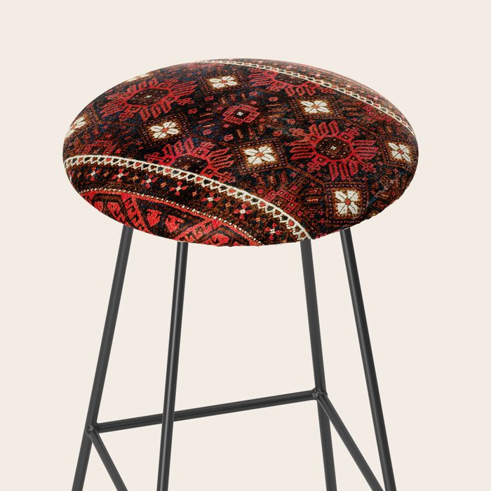Belouch  Antique Khorasan Northeast Persian Rug Print Stool Gallery Image 2