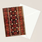 Belouch  Antique Khorasan Northeast Persian Rug Print Stationery Card Gallery Image 2
