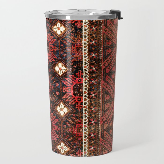 Belouch  Antique Khorasan Northeast Persian Rug Print Travel Mug Gallery Image 2