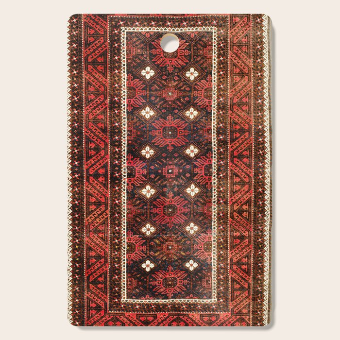 Belouch  Antique Khorasan Northeast Persian Rug Print Cutting Board Gallery Image 1