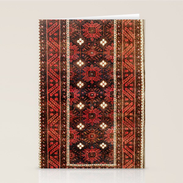 Belouch  Antique Khorasan Northeast Persian Rug Print Stationery Card Gallery Image 2