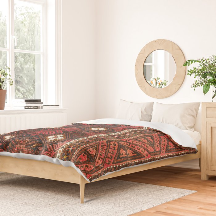 Belouch  Antique Khorasan Northeast Persian Rug Print Duvet Cover Gallery Image 2