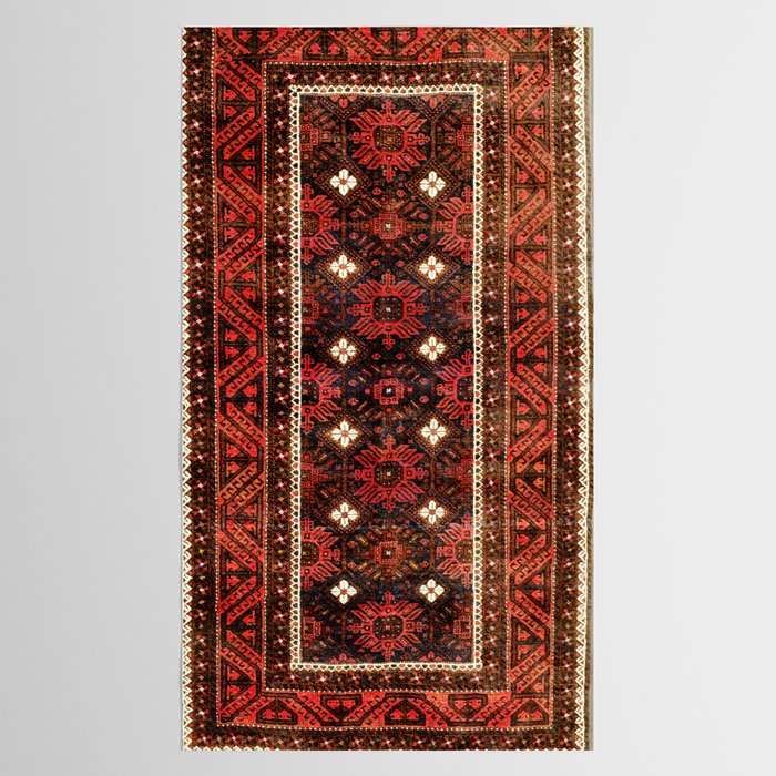 Belouch  Antique Khorasan Northeast Persian Rug Print Tablecloth Gallery Image 2