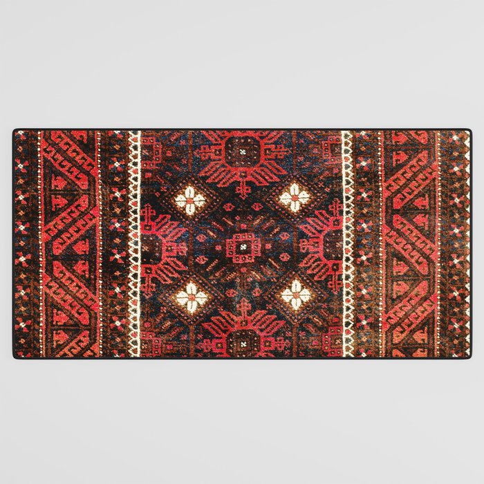 Belouch  Antique Khorasan Northeast Persian Rug Print Desk Mat Gallery Image 3