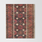 Belouch  Antique Khorasan Northeast Persian Rug Print Throw Blanket Gallery Image 2