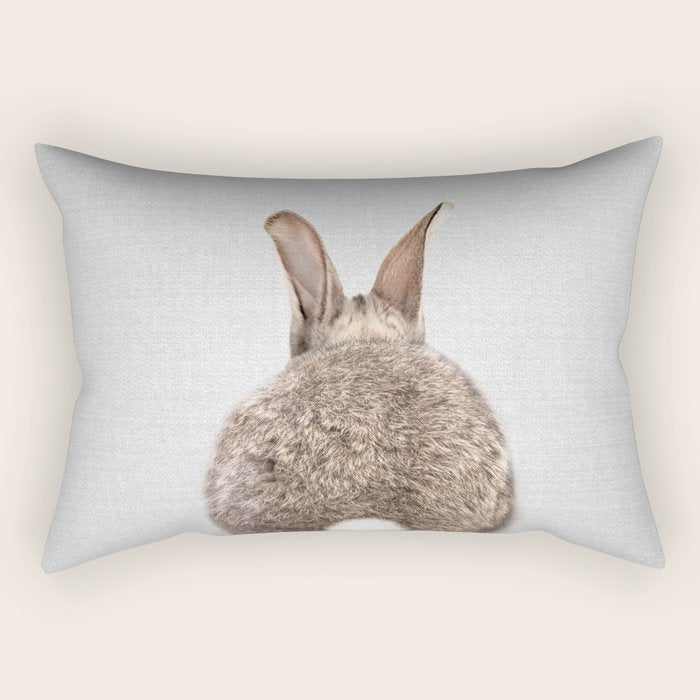 Rabbit Tail - Colorful Rectangular Pillow Gallery Image 2