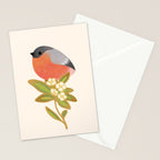 Eurasian bullfinch Stationery Card Gallery Image 2