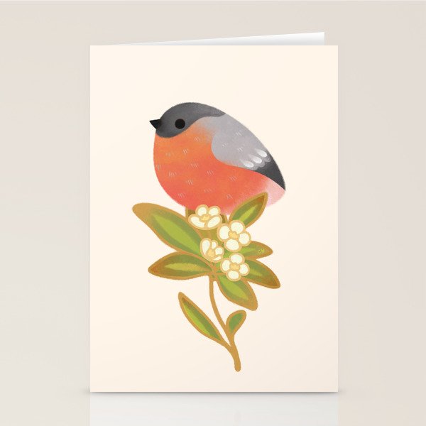 Eurasian bullfinch Stationery Card Gallery Image 2