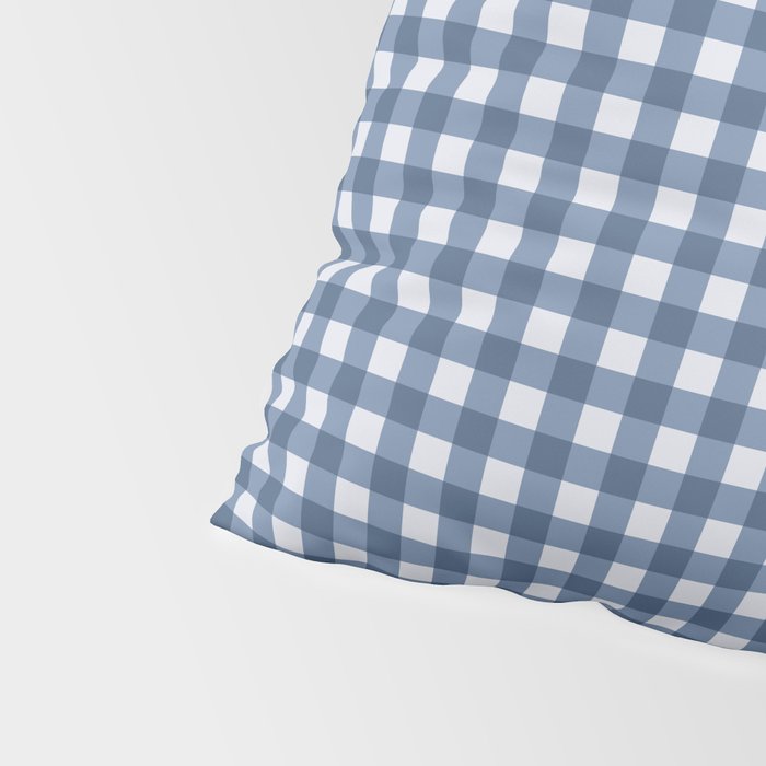 Gingham Plaid Pattern - Classic Blue Pillow Sham Gallery Image 4