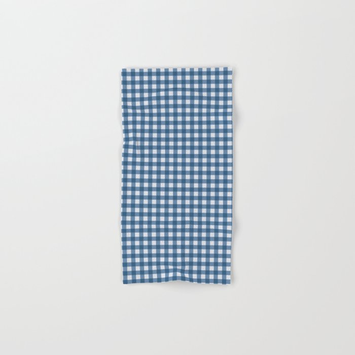 Gingham Plaid Pattern - Classic Blue Bath Towel Gallery Image 1