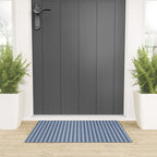 Gingham Plaid Pattern - Classic Blue Welcome Mat Gallery Image 3