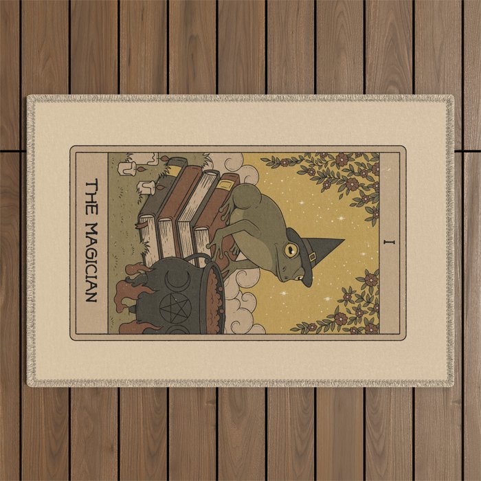 The Magician - Frog Tarot Outdoor Rug Gallery Image 1