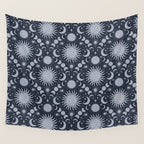 Tarot Celestial Indigo Wall Tapestry Gallery Image 4