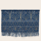 Navy Blue Art Deco - Large Scale Wall Hanging Gallery Image 1