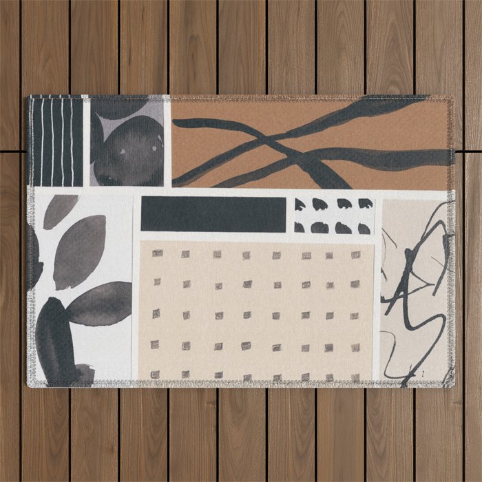 Collage Studies #1 Outdoor Rug Gallery Image 1