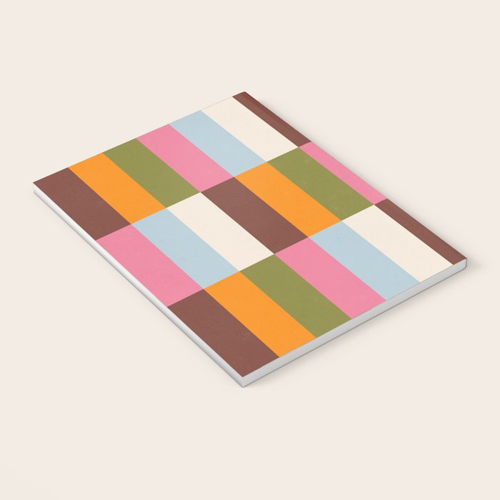 Color Block Stripes Notebook Gallery Image 3