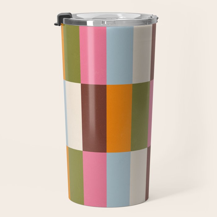 Color Block Stripes Travel Mug Gallery Image 3