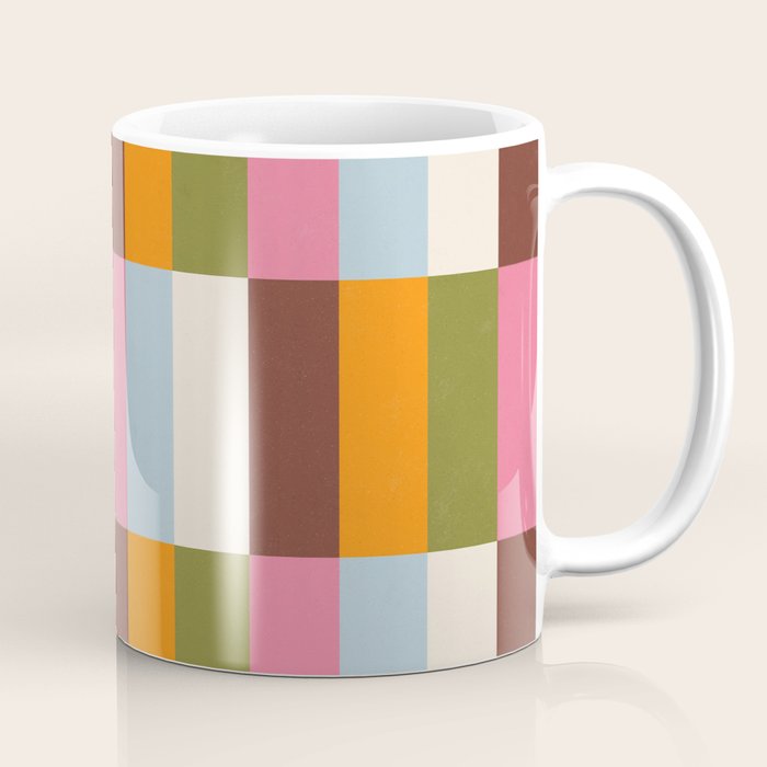 Color Block Stripes Coffee Mug Gallery Image 1
