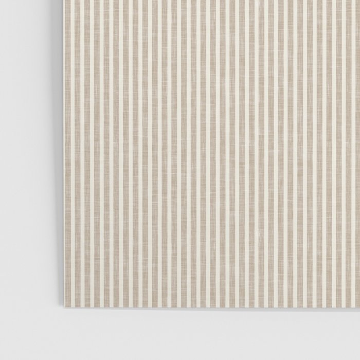 linen textured stripes - sand Poster Gallery Image 3