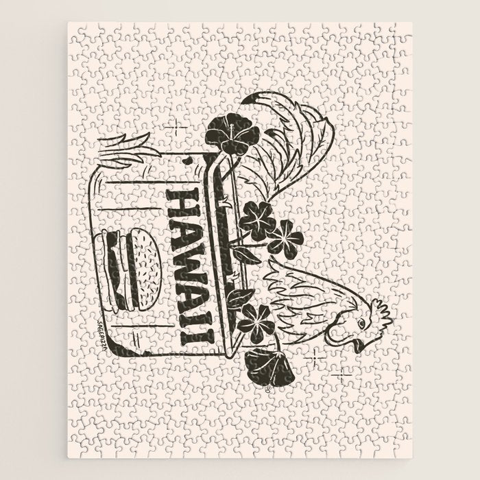 HAWAII (In Cream) Jigsaw Puzzle Gallery Image 1