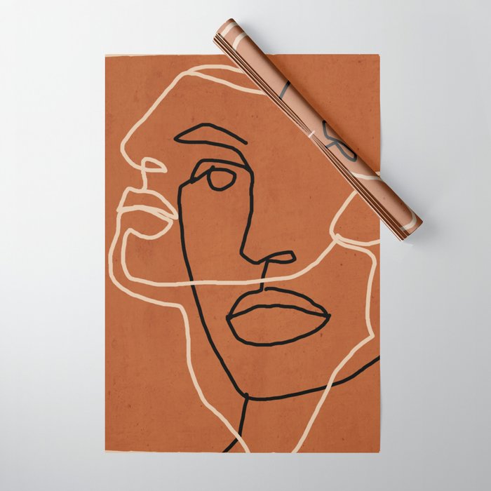 Abstract Face 6/3 Wrapping Paper Gallery Image 1