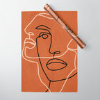 Abstract Face 6/3 Wrapping Paper Gallery Image 1