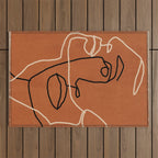 Abstract Face 6/3 Outdoor Rug Gallery Image 1