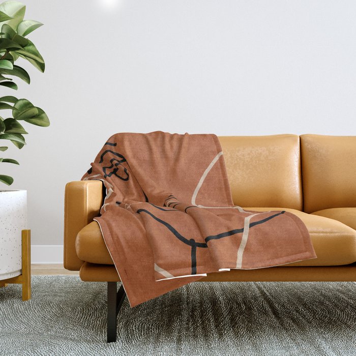 Abstract Face 6/3 Throw Blanket Gallery Image 1
