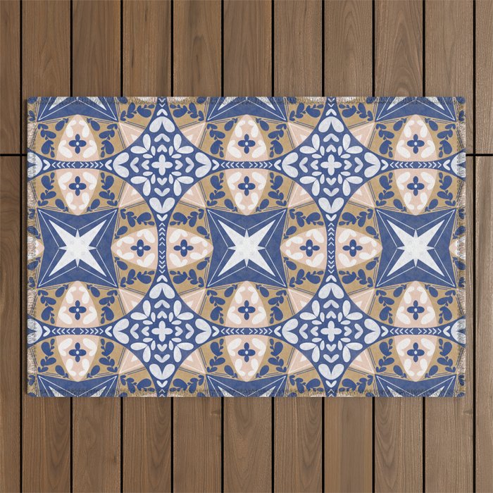 Nature Circular Tiles PB Outdoor Rug Gallery Image 1
