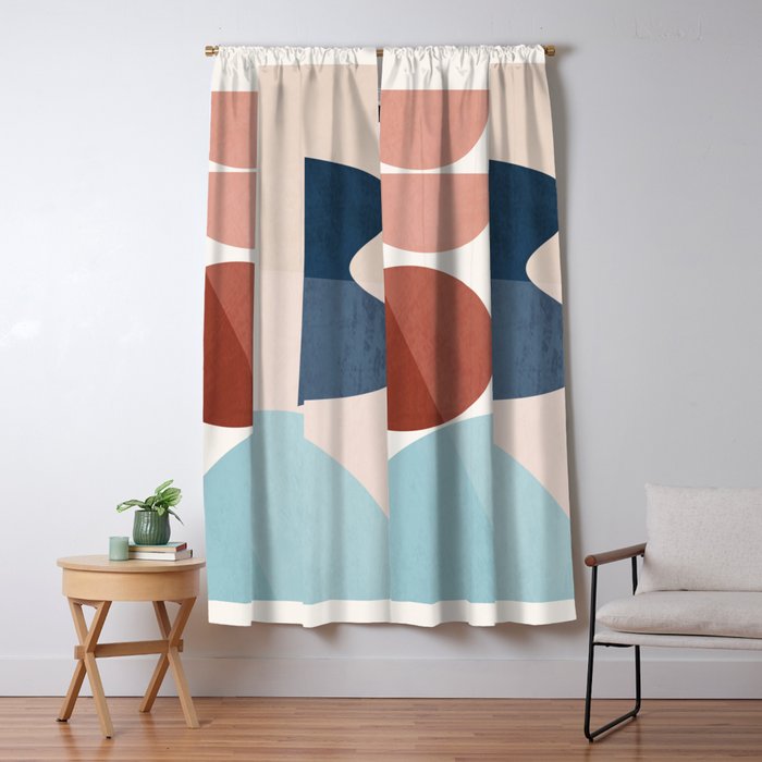 Minimal Abstract Shapes 26 Window Curtain Gallery Image 5