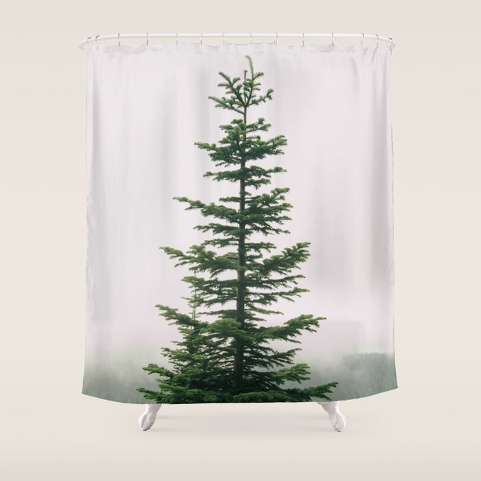 Single Tree Shower Curtain Gallery Image 1