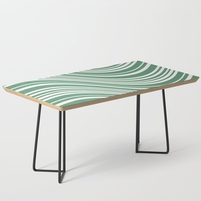 Wavy Stripes XXXIX - Kelly Green Coffee Table Gallery Image 1