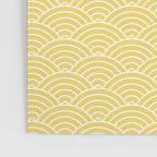 Japanese Waves Pattern Yellow Poster Gallery Image 3