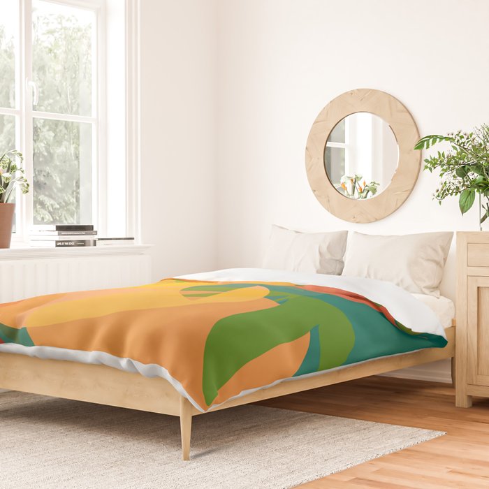 Spring Citrus #2 - Modern Art Print Duvet Cover Gallery Image 2